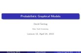 Probabilistic Graphical Models - Peoplepeople.csail.mit.edu/dsontag/courses/pgm13/slides/lecture12.pdf1 Density estimation: we are interested in the full distribution (so later we