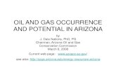 OIL AND GAS OCCURRENCE AND POTENTIAL IN ARIZONAstatic.azdeq.gov/ogcc/nations_presentation.pdf · AZ Oil & Gas Commission web page, 12/26/2019. Drill rig at the Phillips 1-A State,