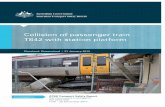 Collision of passenger train Insert document title T842 with … · 2014-03-05 · Collision of passenger train T842 with station platform Cleveland, Queensland | 31 January 2013