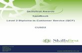 Skillsfirst Awards handbook Level 2 Diploma in Customer ... · delivery of the Level 2 Diploma in Customer Service (QCF). The handbook is a live document and will be updated should