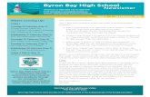 Edition 1 Byron Bay High School Newsletter€¦ · PDHPE News This term in PDHPE, Years 7-10 are undertaken the annual Byron Bay High School Aquatics program. Water safety plays a