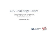 CIA Challenge Exam - ISCA · exam. SIT for the exam 1 November –16 December Arrive at the Pearson VUE test center on the scheduled date and time. Candidates must SIT for the exam