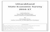 Uttarakhand State Economic Survey 2016-17des.uk.gov.in/files/Economic_Survey_2016-17.pdf · Uttarakhand State Economic Survey 2016-17 Submitted to Planning Commission, Government