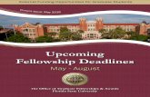 Upcoming Fellowship Deadlines - Florida State …...Upcoming Fellowship Deadlines May - August External Funding Opportunities for Graduate Students C u r r e n t I s s u e: May 201