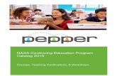 NASA Continuing Education Program Catalog 2019 › static › resource › Pepper... · 2020-05-06 · NASA Continuing Education Program Catalog 2019 . Courses, Teaching Certifications,