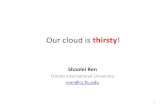 Our cloud is thirsty - intra.ece.ucr.edusren/doc/slides/slides_water.pdf · Something we may not know •Data centers are very thirsty and consume an enormous amount of fresh water