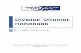 Division Director Handbook - NCTTA · 3.3 Preseason Captains Webinar 9 3.4 Division Communication 10 3.5 Membership Process 10 3.6 Recruitment 11 4 Planning Division Tournaments 13