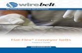 Flat-Flex conveyor belts · Flat-Flex® single loop edge (SLE) using full strand joining method 1. BefOre yOu Begin jOining • Slacken any belt take up adjuster to allow the maximum