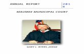 ANNUAL REPORT - Maumee, Ohio A… · Web viewANNUAL REPORT 2016 [10] Page 12 38 MAUMEE MUNICIPAL COURT GARY L. BYERS, JUDGE Elected to Office: 1-1-1994 TABLE OF CONTENTS: Page Number