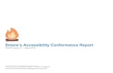 Smore’s Accessibility Conformance ReportVPAT.pdfSmore’s Accessibility Conformance Report VPAT® Version 2.1 – March 2018 Page 2 of 33 Name of Product/Version: Smore/July 2018