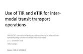 Use of TIR and eTIR for inter- modal transit transport ... › fileadmin › DAM › trans › doc › 2019 › wp5 › 10... · One Belt One Road Initiative Baku-Tiflis-Kars (AZ,GE,TR)