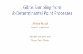 Gibbs Sampling from 𝑘-Determinantal Point Processes13-09-00)-13... · 2019-06-13 · Point Process: A distribution on subsets of ={ s, t,…, }. Determinantal Point Process: There