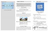 SERMON NOTES shirts for all our members and 9/29/13 · 2017-08-01 · 4&5’s Bible Hour: Missy, Cecilia, Christian Wright, Misti Women’s: Women’s Bible Study — Walking In the