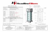 Model: 127G (1/4” NPT) Replacement ... - Headline Filters · Headline Filters Limited Mill Hall Business Estate Aylesford Kent, ME20 7JZ info@headlinefilters.com. 2 MOUNTING HOLE