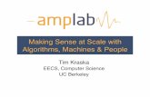 Making Sense at Scale with Algorithms, Machines & Peoplecs.brown.edu › people › tkraska › talks › 2011-07-17_AMP.pdf · 2011-07-29 · •#Master failover using ZooKeeper"