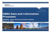 NERC Data and InformationNERC Data and Information Processes Highlights and Minutes/It… · NERC Data and InformationNERC Data and Information Processes Reliability Issues Steering