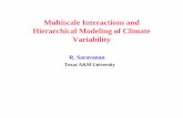 Multiscale Interactions and Hierarchical Modeling of ... · Multiscale Interactions and Hierarchical Modeling of Climate Variability R. Saravanan Texas A&M University. ... • 1-d