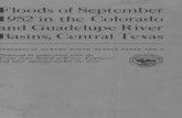 Floods of September ^952 in the Colorado Guadelupe River … · 2011-01-24 · Floods of September 1952 in the Colorado and Guadelupe River Basins, Central Texas \By S. D. BREEDING