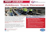 Addison Track Renewal - CTA · 2019-03-01 · long term. The work will be completed before the Cubs’ home opener on Monday, April 8. 19gg005 Addison Red Track Project + Impact Poster