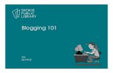Blogging 101 â€¢ Justin Hall is often credited as one of the first bloggers â€¢ Justin's blog dates