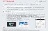 MOBILE PORTAL & CANON PRINT BUSINESS APP Print... · MOBILE PORTAL & CANON PRINT BUSINESS APP SCENARIO ... Simply enable direct connection at the device and then select the hotspot