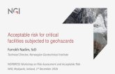 Acceptable risk for critical facilities subjected to ...€¦ · Novel Indicators for Identifying Critical Infrastructure at Risk from Natural Hazards. The main goal of INFRARISK