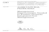 GAO-01-815 Agricultural Pesticides: Management ... · Legislation, Committee on Agriculture, Nutrition, and Forestry, U.S. Senate United States General Accounting Office GAO August