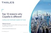 Top 10 reasons why Capella is different - Obeo · Top 10 reasons why Capella is different Stéphane Bonnet In charge of Thales Corporate MBSE Coaching & Community Capella Design Authority