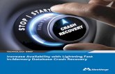 Increase Availability with Lightning Fast In-Memory …...Increase Availability with Lightning Fast In-Memory Database Crash Recovery Watch “The Art of Big and Fast Data” Send
