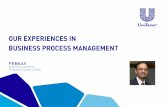 OUR EXPERIENCES IN BUSINESS PROCESS MANAGEMENT · Hindustan Unilever Limited . KEY MESSAGES ... Supply chain services Record to Report & Payroll Banking Unilever India Management