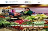 THE MILAN URBAN FOOD POLICY PACT MONITORING … · Milan Urban Food Policy Pact Monitoring Framework In October 2015, during EXPO 2015, held in Milan and dedicated to the theme “Feeding