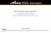 Peak® Steel Stair Stringer… · Page 1 of 6 Acronem Consulting Australia Pty Ltd Acronem Consulting Australia Pty Ltd CERTIFICATE OF COMPLIANCE - DESIGN: PEAK STRINGER (1, 2, 3,