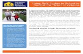 Building Healthy Communities - Using Safe Routes to School to …€¦ · munities, the actual risk of harm to children is very low, and Safe Routes to School programs can play a