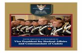 Inviting Applications and Nominations for Vice President for … · 2017-03-16 · direct supervision for the White Knights Precision Drill Team, Swamp Fox Military Tactics Team,
