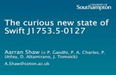 The curious new state of Swift J1753.5-0127 › documents › 332006 › 743719 › AShaw...ray flux (Swift-BAT). Count rate in Swift-XRT had increased dramatically. ! Swift observations