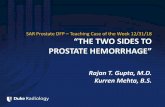 SAR Prostate DFP Teaching Case of the Week 12/31/18 “THE ...€¦ · Rajan T. Gupta, M.D. Associate Professor of Radiology & Surgery Director of Imaging, Duke Prostate & Urologic
