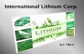 International Lithium Corp.synergiaminera.com.ar/uploads/noticias/adjuntos/20151216100257_i… · international lithium corp. (ILC: TSX.V) Page 2 The TSX Venture Exchange has not