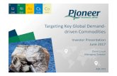 Targeting Key Global Demand- driven Commoditiespioneerresources.com.au/downloads/presentations/pio_20170612.pdf · from International Lithium Corp. (TSXV: ILC) • Low geological