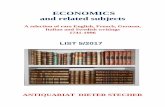 ECONOMICS and related subjects - IbookcollectorFirst edition. James Bonar (1852-1941) was a historian of economics, concentrating on the works of Smith, Malthus and Ricardo. He also