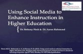Using Social Media to Enhance Instruction in Higher Education · Using social media to enhance instruction in higher education. In S. Keengwe (Ed.), Research perspectives and best
