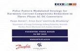 Pulse Pattern Modulated Strategy for Harmonic Current ...€¦ · Pulse Pattern Modulated Strategy for Harmonic Current Components Reduction in Three-Phase AC-DC Converters PRESENTER: