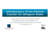 Introducing a 10-nm Particle Counter for Ultrapure Water · size distribution • Accounts for shape of detection efficiency curve • 3.0E+06 Accounts for shape of droplet size distribution