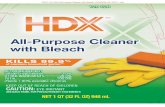 All-Purpose Cleaner with Bleach - Washington State University...manufactured for: kik international llc 33 macintosh blvd. concord, ontario l4k 4l5 marketed through: home depot 2455