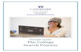 Transfer Guide: The College Search Process€¦ · Search Process. Page 2 of 12 The College Search Process Step 1: Research Yourself ... Activity 3.1: Pros and Cons ... What do the