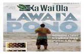Anticipating a return to traditional fishing€¦ · Published monthly by the Office of Hawaiian Affairs, 560 N. Nimitz Hwy., Suite 200, Honolulu, HI 96817. Telephone: 594-1888 or
