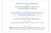EXECUTIVE SUMMARY Of ENVIRONMENT IMPACT ASSESSMENT … › ... › Executive_Summary_07122018_0.pdf · 2020-05-13 · EXECUTIVE SUMMARY Of ENVIRONMENT IMPACT ASSESSMENT (EIA) For