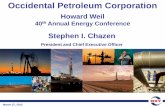 Occidental Petroleum Corporation · President and Chief Executive Officer March 27, 2012 . 2 ... “At current prices, total 1Q12 sales volumes to be comparable to 4Q11 volumes of