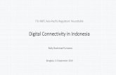 Digital Connectivity in Indonesia · Digital Connectivity in Indonesia Rolly Rochmad Purnomo Bangkok, 2-3 September 2019. National Broadband Plan 2014-2019 Target Achievement (2018)