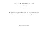 Kinetics of microbial Fe(III) oxyhydroxide reduction: The ... · There are sixteen ferric iron oxides, oxyhydroxides and hydroxides known to date. In this thesis, these compounds