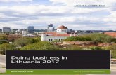 Doing business in Lithuania 2017 - Moore Global€¦ · The capital city is Vilnius, and other larger cities are Kaunas, Klaipėda, Šiauliai and Panevėžys. Lithuania can be said